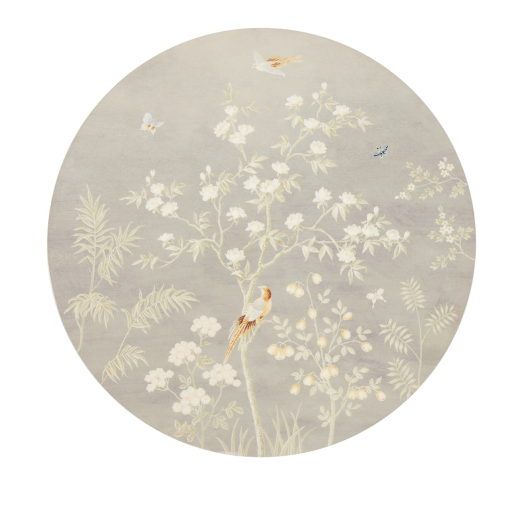 Chinoiserie Lacquered Placemat Set of 4 in Grey