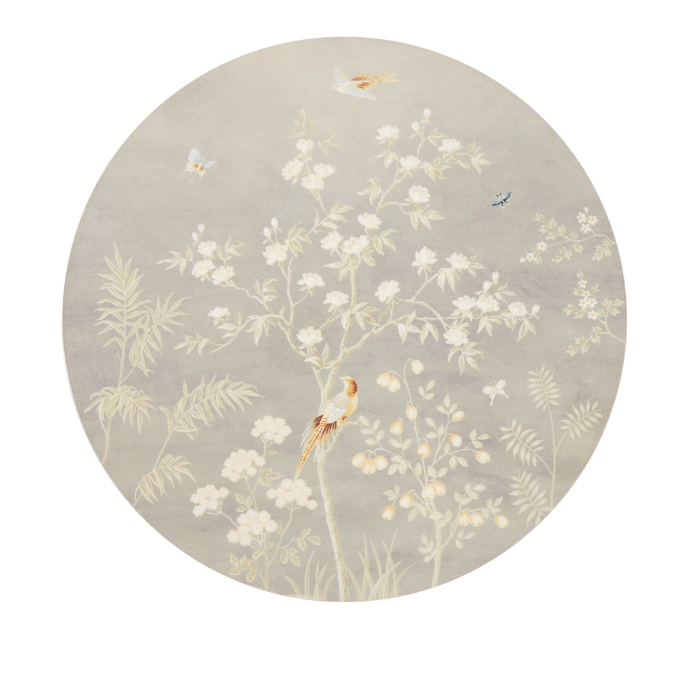 Chinoiserie Lacquered Placemat Set of 4 in Grey