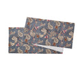 Paisley Vine Table Runner, 15 inches  x 90 inches in Blue/Gray