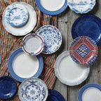 Le Panier White/Delft Dinner Plate by Juliska Additional Image-2