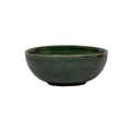 Puro cereal bowl in basil green with a smooth, glossy finish and rounded shape.