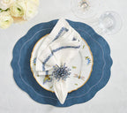 Jardin Napkin in White & Blue