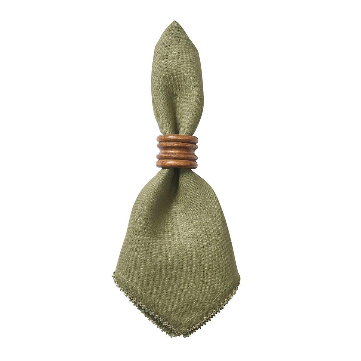 Berry Scallop Napkin Set of 4 - Sage