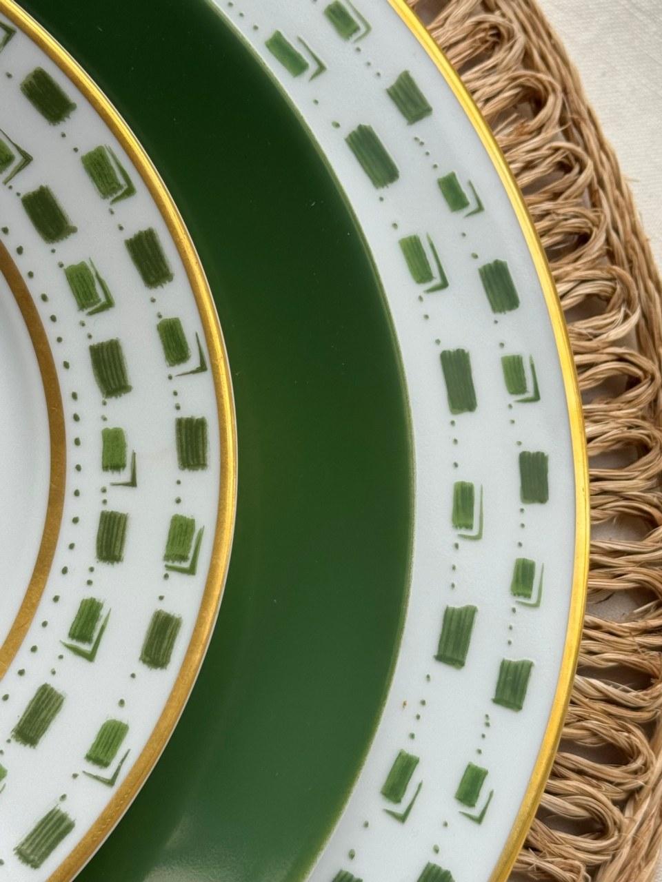Recamier - La Bocca green Dessert plate