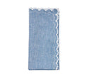 Arches Napkin in Blue/White