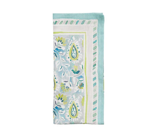 Mira Napkin in Seafoam/Green
