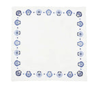 Carnation Napkin in White/Blue