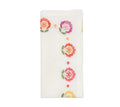 Carnation Napkin in White/Pink/Orange