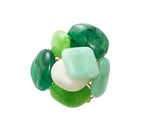 Sea Stone Napkin Ring in Green