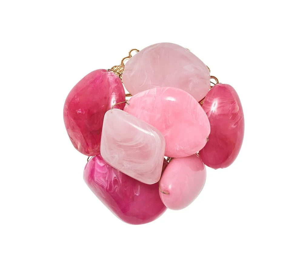 Sea Stone Napkin Ring in Pink