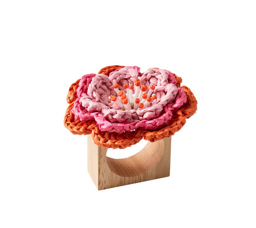 Pareo Napkin Ring – Pink/Orange