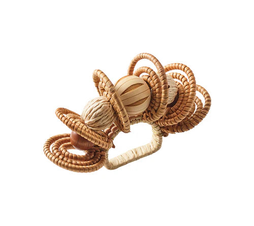 Calypso Napkin Ring in Natural/Brown