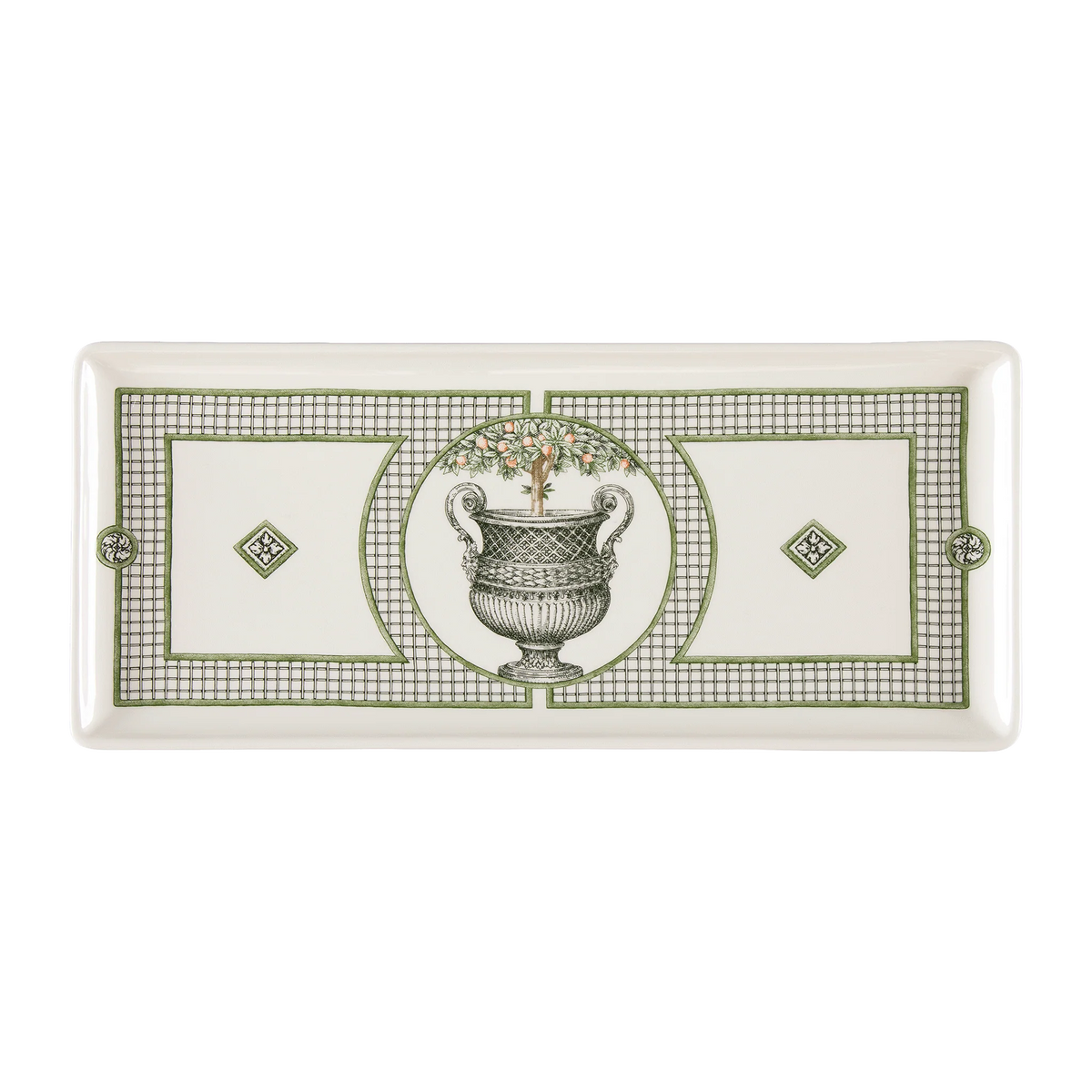 Gien Oblong Serving Tray Vases A Oranger