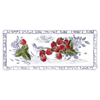 Oiseau Bleu Fruits Oblong Serving Tray