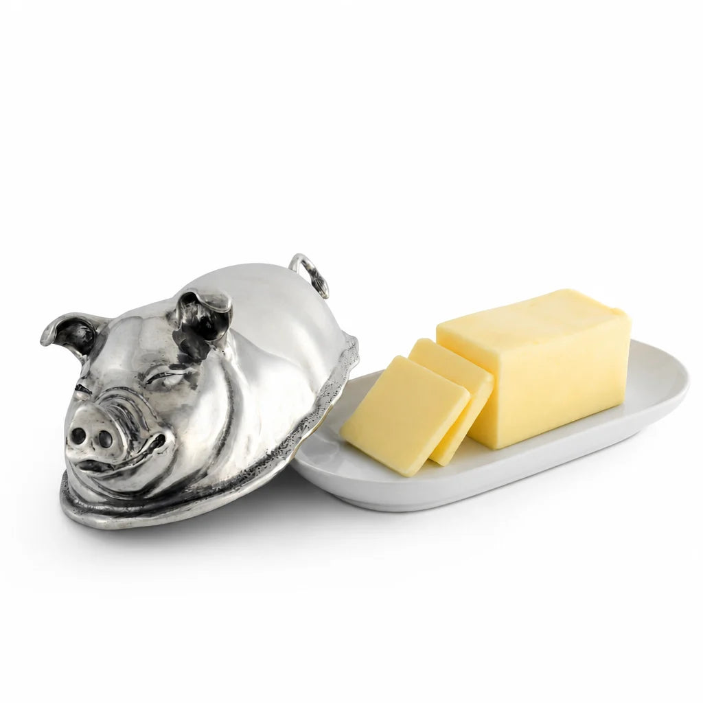 Happy Pig Butter Dish