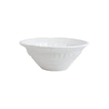 Pietra Serena cereal bowl in white ceramic with a flared rim and textured surface.