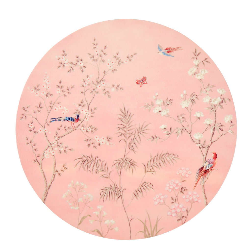 Chinoiserie Lacquered Placemat Set of 4 in Pink