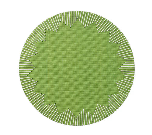 Dream Weaver Placemat in Green/White