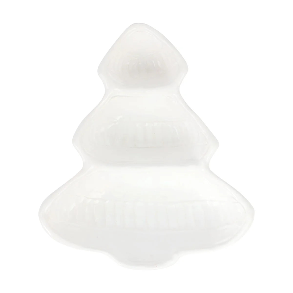 Pietra Natale Figural Tree Three-Part Server