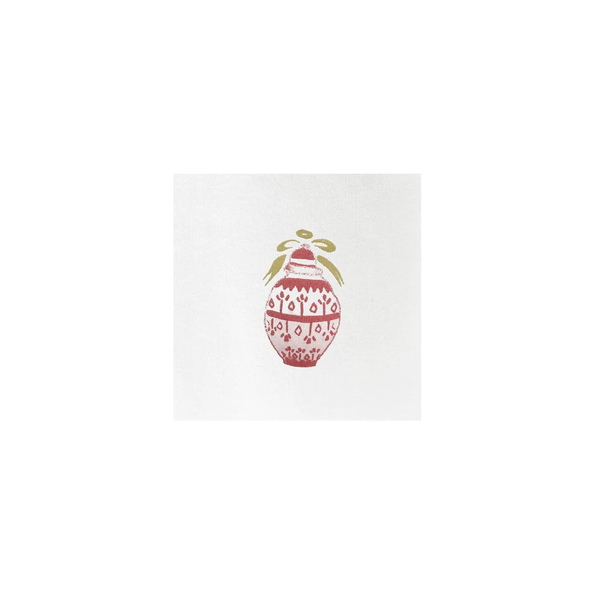 Papersoft Red Ginger Jar Cocktail Napkin (Pack of 20)