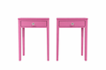 SOLD -- Lacquered End Tables, Pair