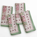 Pomegranate Garden Dusty Mauve & Sage Napkin | Set of 4