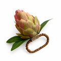 Protea Bud Napkin Ring Pink S/4
