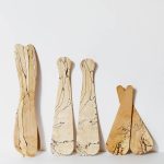 Large Spalted Maple Wooden Salad Servers (Pair)