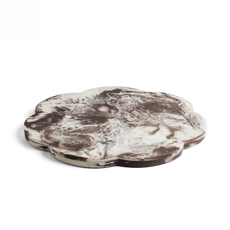 Scallop Resin Chopping Board Chocolate