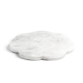 Scallop Resin Chopping Board White