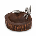 Standing Squirrel Nut Bowl & Scoop