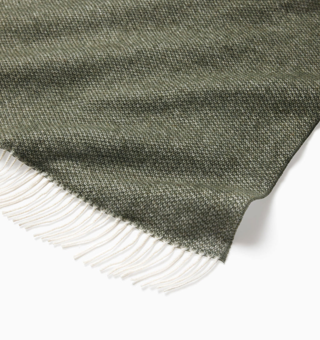 Cervino Throw in Wool/Cashmere Blend