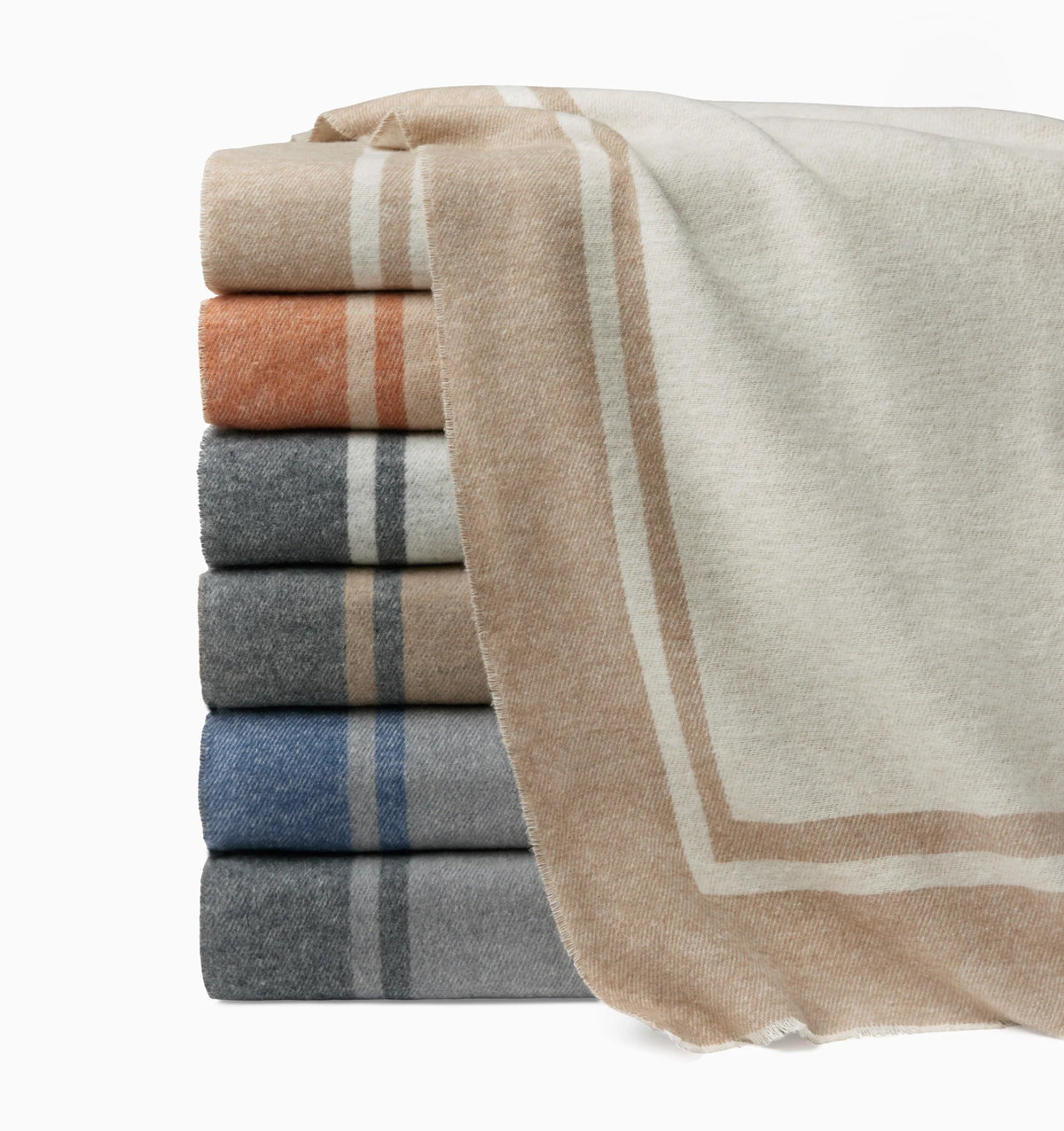 Viletta Throw in Cotton/Wool/Cashmere Blend
