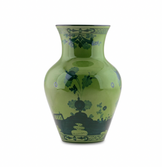 Ming Vase Malachite 9"