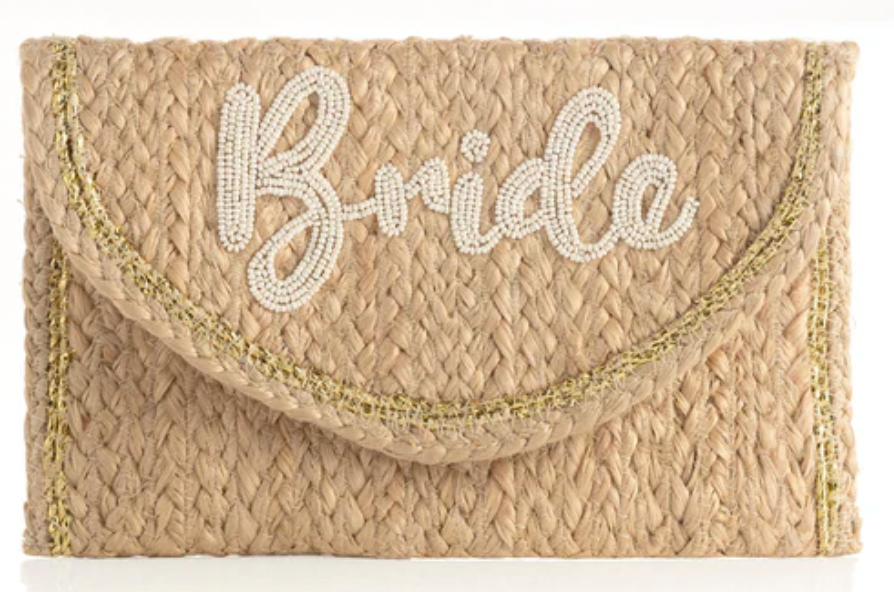 BRIDE CLUTCH, NATURAL