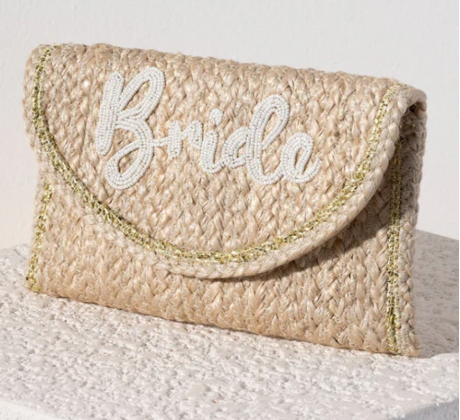 BRIDE CLUTCH, NATURAL