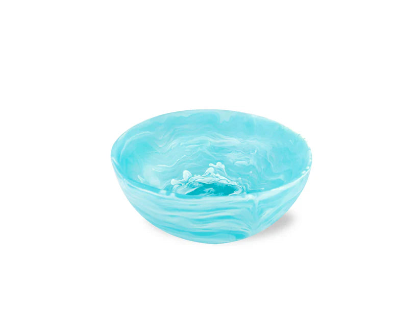 Wave Bowl Small - Aqua Swirl