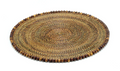 Round Placemat w/Dk Walnut Beads (s/4)