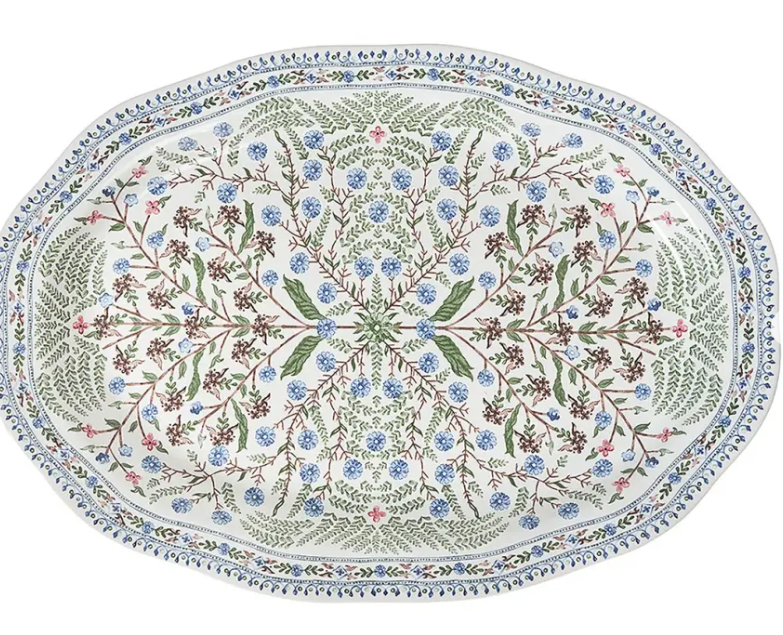 Villa Seville 17" Platter  in Chambray