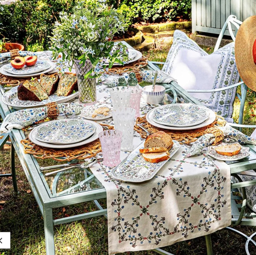 Villa Seville 17" Platter  in Chambray