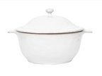 12" Puro Lidded Casserole Whitewash 3.5qt