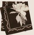 Magnolia Chocolate Napkins Set 4