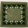 Starburst Evergreen Cocktail Napkins Set 4