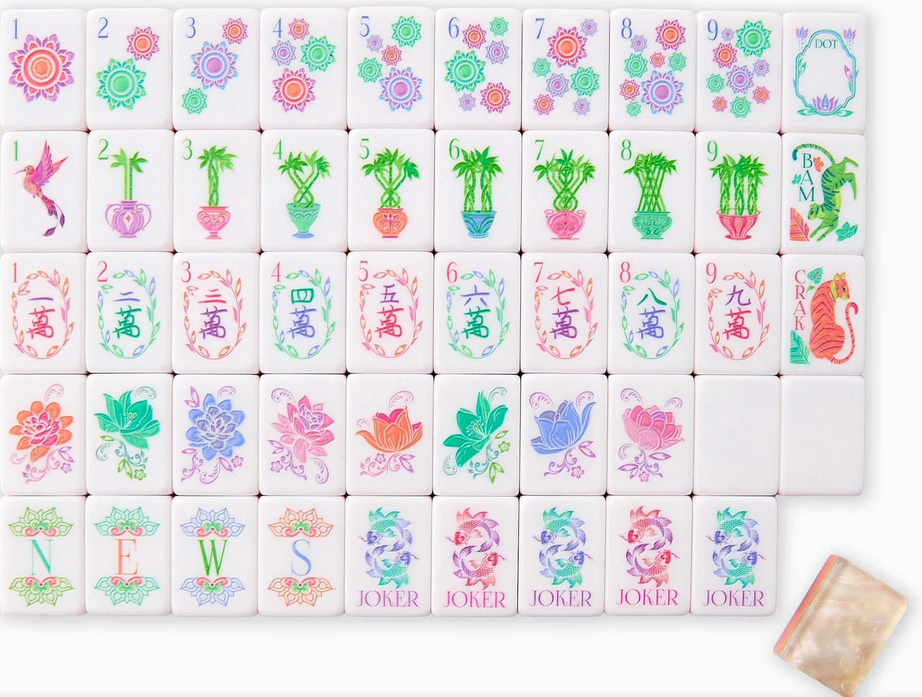 Pearlescent Mahjong Tiles