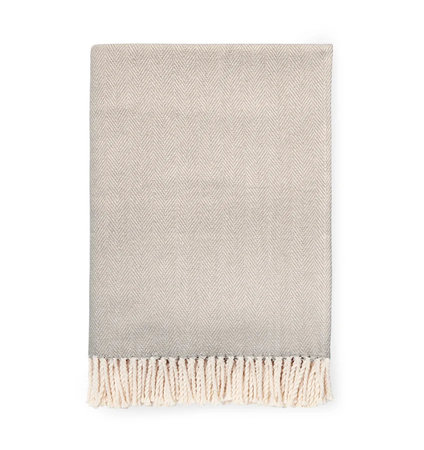 Celine Herringbone Throw in Cotton