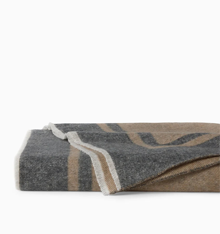 Viletta Throw in Cotton/Wool/Cashmere Blend