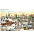 Wentworth Puzzle | Lake Forest Market Square  Snow by Mark McMahon (500 Pieces)