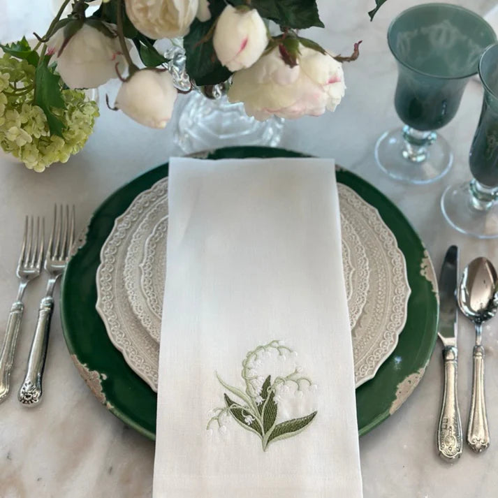 Lily of the Valley Linen Towel