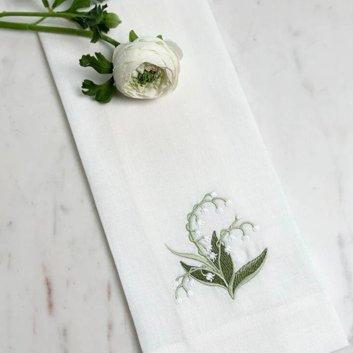 Lily of the Valley Linen Towel