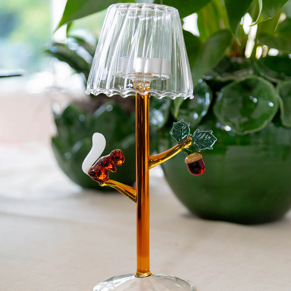 Squirrel & Acorn Tealight